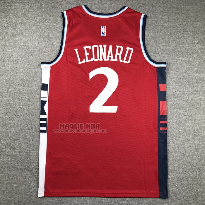 Maglia
 Kawhi Leonard NO 2 Los Angeles Clippers Statement 2024-25 Rosso
